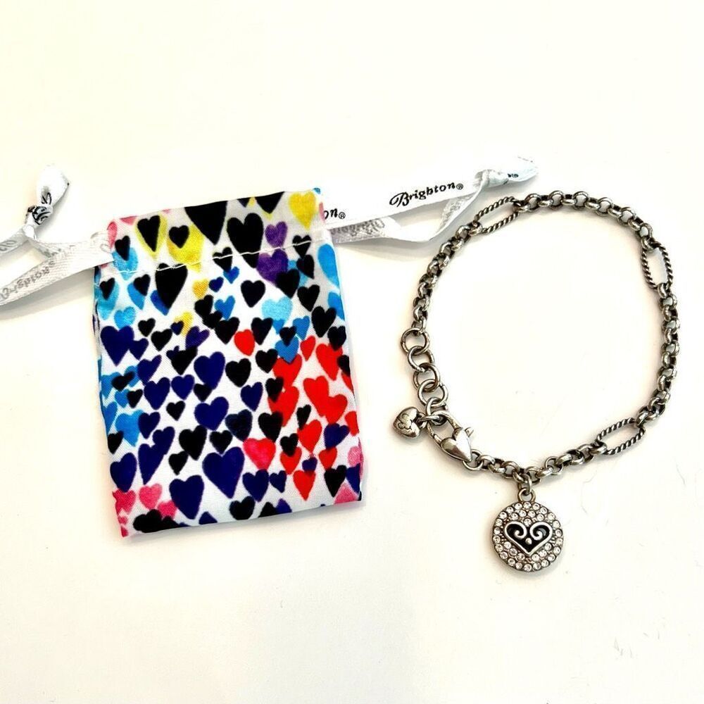 BRIGHTON Crystal Heart Dangle Bracelet
